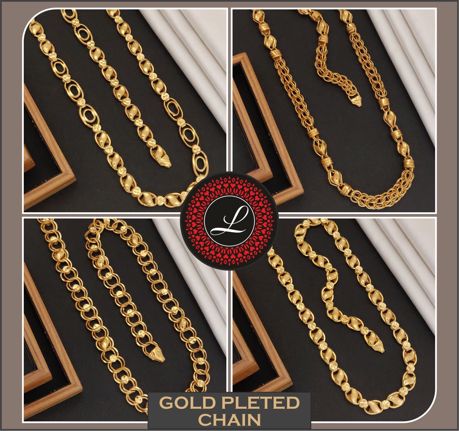 Gold Plated Chain for Men - Lux Link Jewellery