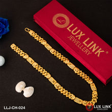 1 Gram Gold Plated 2 In 1 Latest Design Pokal Chain for Men - CH - 024