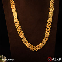 1 Gram Gold Plated 2 In 1 Latest Design Pokal Chain for Men - CH - 024