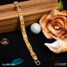 1 Gram Gold Plated Glamorous Design Box Bracelet for Men - BR - 001