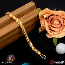 Best Quality Durable Design Gold Plated Kohli Bracelet for Men - BR - 002