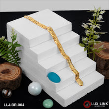 1 Gram Gold Plated 2 In 1 Amazing Design Nawabi Bracelet for Men - BR - 004