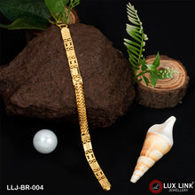 1 Gram Gold Plated 2 In 1 Amazing Design Nawabi Bracelet for Men - BR - 004