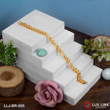 1 Gram Gold Plated Distinctive Design Best Quality Bracelet for Men - BR - 005