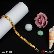 1 Gram Gold Plated Distinctive Design Best Quality Bracelet for Men - BR - 005