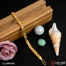 1 Gram Gold Plated Distinctive Design Best Quality Bracelet for Men - BR - 005