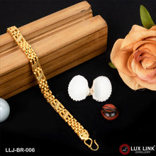 1 Gram Gold Plated Glamorous Design Box Bracelet for Men - BR - 006