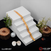 1 Gram Gold Plated Best Quality Attractive Design Bracelet For Men - BR - 007