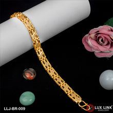1 Gram Gold Plated Excellent Design Bracelet for Men - BR - 009