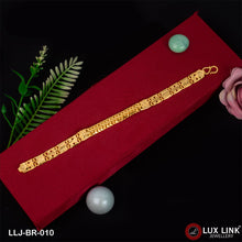 1 Gram Gold Plated 2 In 1 Nawabi Artisanal Design Bracelet For Men - BR - 010