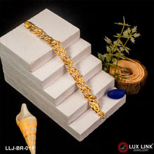 1 Gram Gold Plated Trending Design Pokal Bracelet for Men - BR - 011