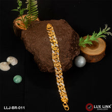 1 Gram Gold Plated Trending Design Pokal Bracelet for Men - BR - 011