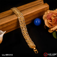 1 Gram Gold Plated Awesome Design Pokal Bracelet for Men - BR - 012