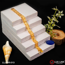 Fancy Design High-Quality Gold Plated Bracelet for Men - BR - 013