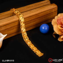 Fancy Design High-Quality Gold Plated Bracelet for Men - BR - 013