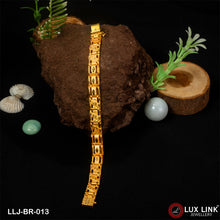 Fancy Design High-Quality Gold Plated Bracelet for Men - BR - 013