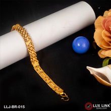 Delicate Design Gold Plated Box Bracelet for Men - BR - 015