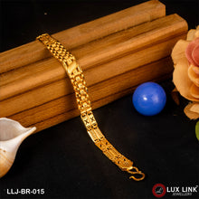 Delicate Design Gold Plated Box Bracelet for Men - BR - 015