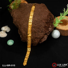 Delicate Design Gold Plated Box Bracelet for Men - BR - 015