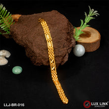 1 Gram Gold Plated High-quality Eye-catching Design Bracelet For Men - BR - 016