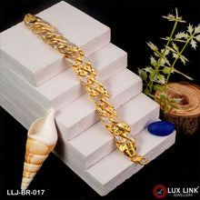 1 Gram Gold Plated Fabulous Design Pokal Bracelet for Men - BR - 017