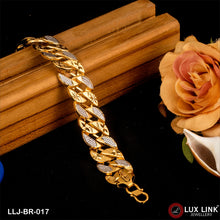 1 Gram Gold Plated Fabulous Design Pokal Bracelet for Men - BR - 017