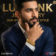 Best Quality Attractive Design Gold Plated Pokal Bracelet for Men - BR - 020