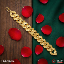 Best Quality Attractive Design Gold Plated Pokal Bracelet for Men - BR - 020