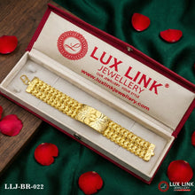 Gold Plated Triangle Best Quality Elegant Design Bracelet For Men - BR - 022