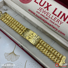 Gold Plated Triangle Best Quality Elegant Design Bracelet For Men - BR - 022