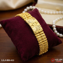 Gold Plated Triangle Best Quality Elegant Design Bracelet For Men - BR - 022
