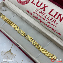 2 In 1 Fashionable Design Gold Plated Pokal Bracelet For Men - BR - 023