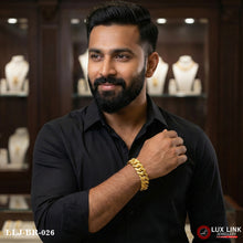 Latest Design Gold Plated Pokal Bracelet for Men - BR - 026