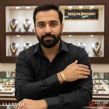 Exclusive Design Rose Gold & Black Color Bracelet for Men - BR - 111