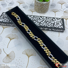 Delight Gold and Rhodium Plated Bracelet for Men - BR - 114