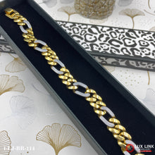 Delight Gold and Rhodium Plated Bracelet for Men - BR - 114