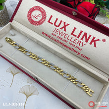 Delight Gold and Rhodium Plated Bracelet for Men - BR - 114