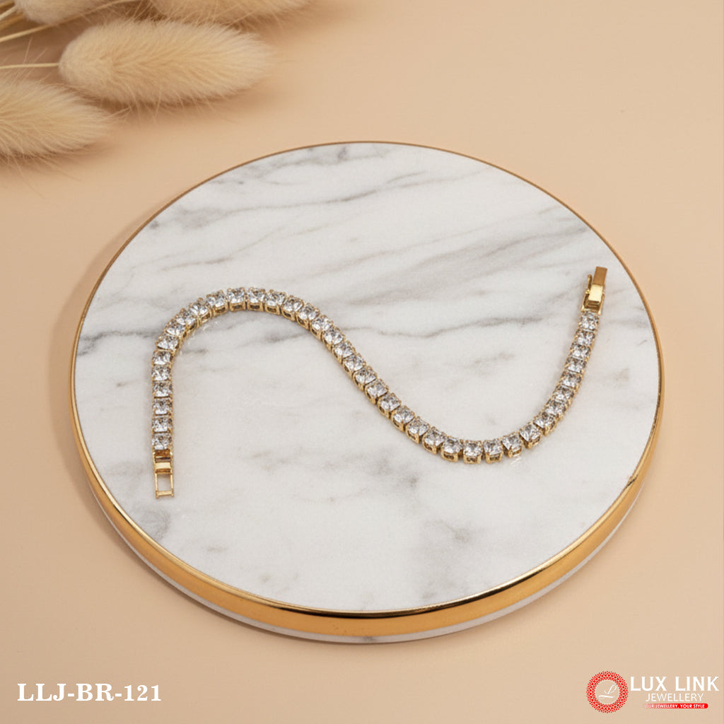 Gorgeous Design with Diamond Glittering Design Bracelet for Men - BR - 121