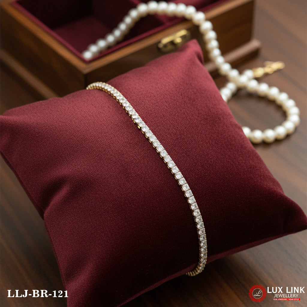 Gorgeous Design with Diamond Glittering Design Bracelet for Men - BR - 121