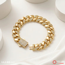Chic & Shiny with Superior Quality Gold Cuban Bracelet for Men - BR - 122