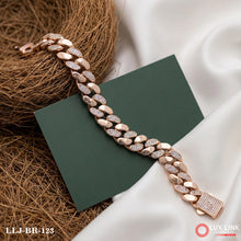 Elegant Shine and Premium Quality Rose Gold Cuban Bracelet for Men - BR - 123