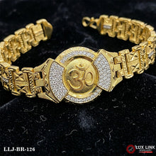 Nice Looking Men's Fashion Om Logo Bracelet For Men BR -126