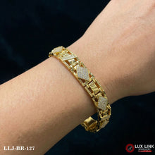 Gold Plated Gorgeous Design Bracelet For Men BR -127