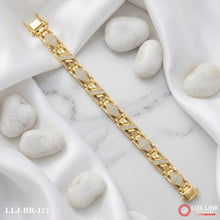 Gold Plated Gorgeous Design Bracelet For Men BR -127