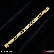 Gold with Diamond Lovely Design High-Quality ceramic Bracelet for Men BR- 128