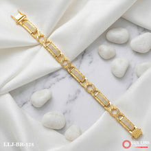 Gold with Diamond Lovely Design High-Quality ceramic Bracelet for Men BR- 128