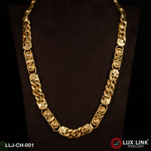 1 Gram Gold Plated 2 In Glamorous Design Pokal Chain for Men - CH - 001