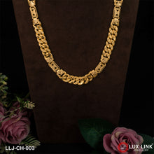 1 Gram Gold Plated Pokal With Nawabi Antique Design Chain For Men - CH - 003