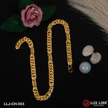 1 Gram Gold Plated Pokal With Nawabi Antique Design Chain For Men - CH - 003