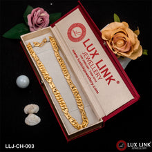 1 Gram Gold Plated Pokal With Nawabi Antique Design Chain For Men - CH - 003